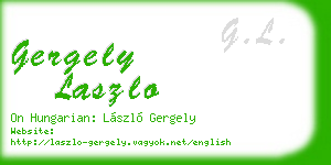 gergely laszlo business card