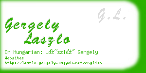 gergely laszlo business card